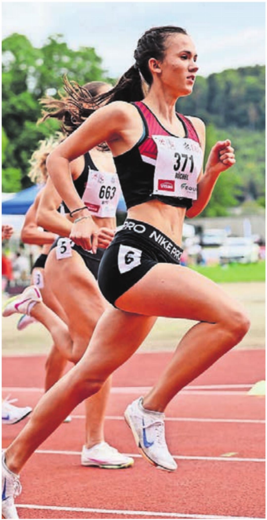 Kämpft über 800 m gegen die führende der Jahres-Weltbestenliste: Seline Büchel. Kämpft über 800 m gegen die führende der Jahres-Weltbestenliste: Seline Büchel.