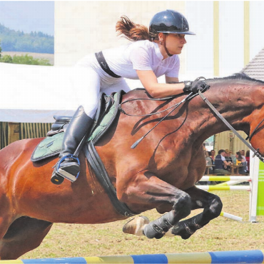 Ein Fest für Gross und Klein - Kein Mitglied vom KV Bünztal, aber als Wohlerin trotzdem an einem Heimspiel: Kaja Isler holt auf Dilaya den 2. Platz in der Prüfung Nummer 13.