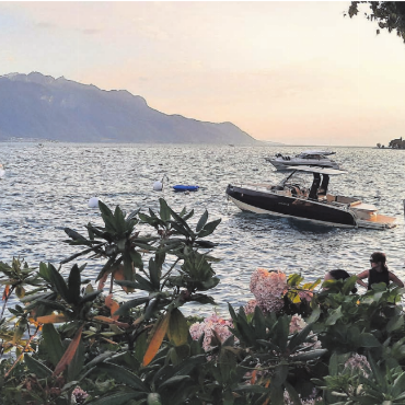 Gesehen und festgehalten - Mittelmeerstimmung in der Schweiz – beim Besuch des Montreux Jazz Festivals gelang Mélanie Fiechter aus Bremgarten diese tolle Momentaufnahme.