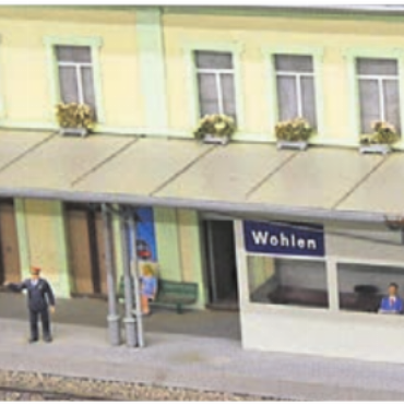 Eine eigene kleine Welt - Der Bahnhof Wohlen, wie er vor dem Umbau 1983 aussah. Bild: jl